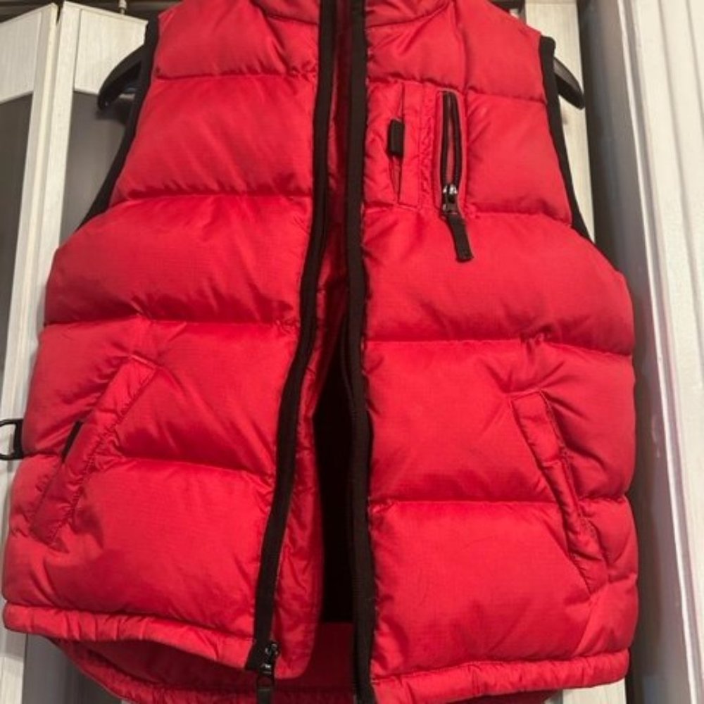 Gap kids unisex vest/jacket, red, warm, modern & practical, gr. M (7/8) quilted